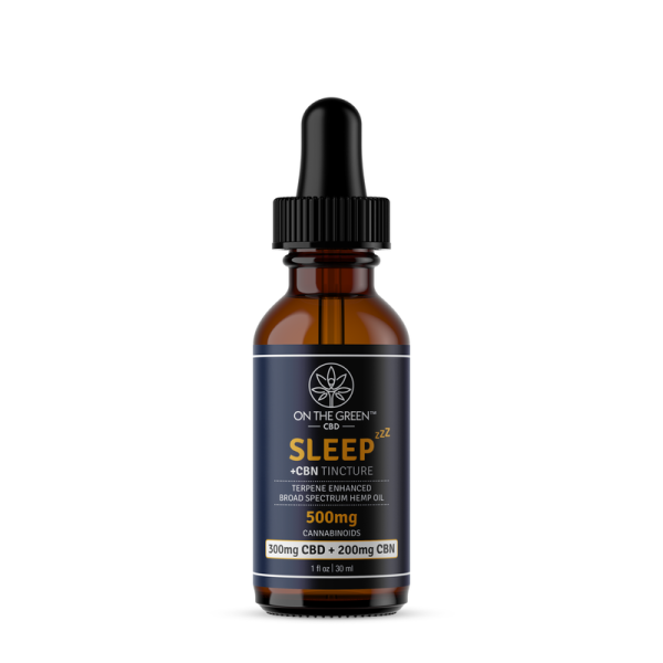 SLEEP - Broad Spectrum + CBN Tincture 500 mg | On The Green Sale