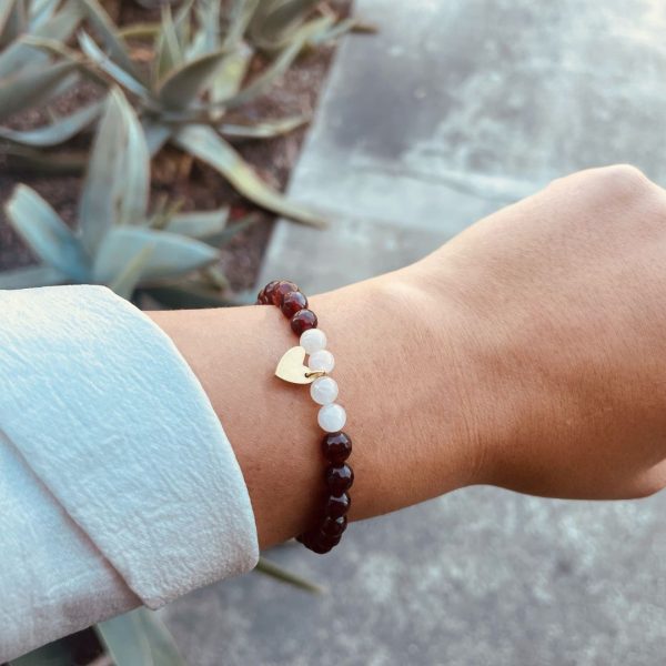 Gemstone Heart Bracelet | Purpose Jewelry Cheap