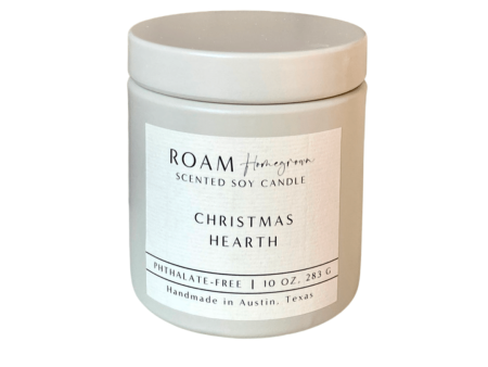 Christmas Hearth 10 oz Soy Candle | ROAM Homegrown For Discount