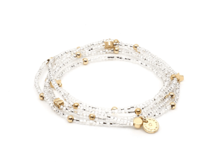 Wonder Wrap Bracelet (Clear & Gold Multi) | Love You More Online now