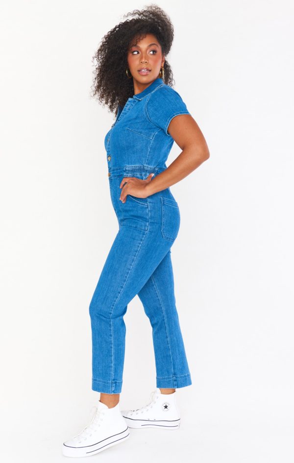 Emery Jumpsuit ~ French Blue Online Sale