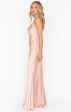 Tuscany Maxi Slip Dress ~ Rose Gold Luxe Satin Hot on Sale