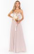 Faith Maxi Dress ~ Soft Beige Chiffon For Cheap