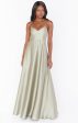 Faith Maxi Dress ~ Moss Green Luxe Satin For Discount