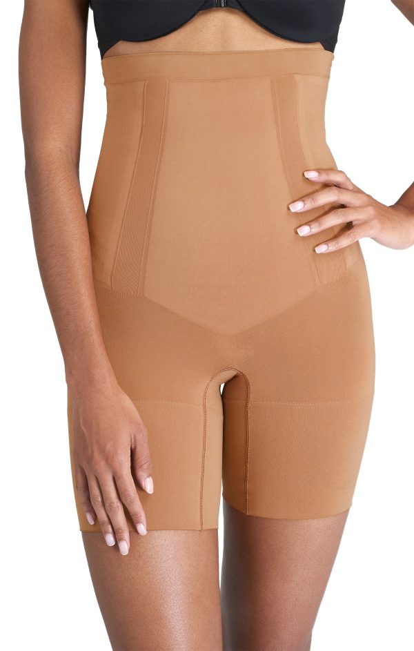 SPANX OnCore High-Waisted Mid-Thigh Short ~ Naked 3.0 Online Sale