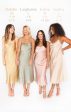 Verona Cowl Dress ~ Rose Gold Luxe Satin Hot on Sale