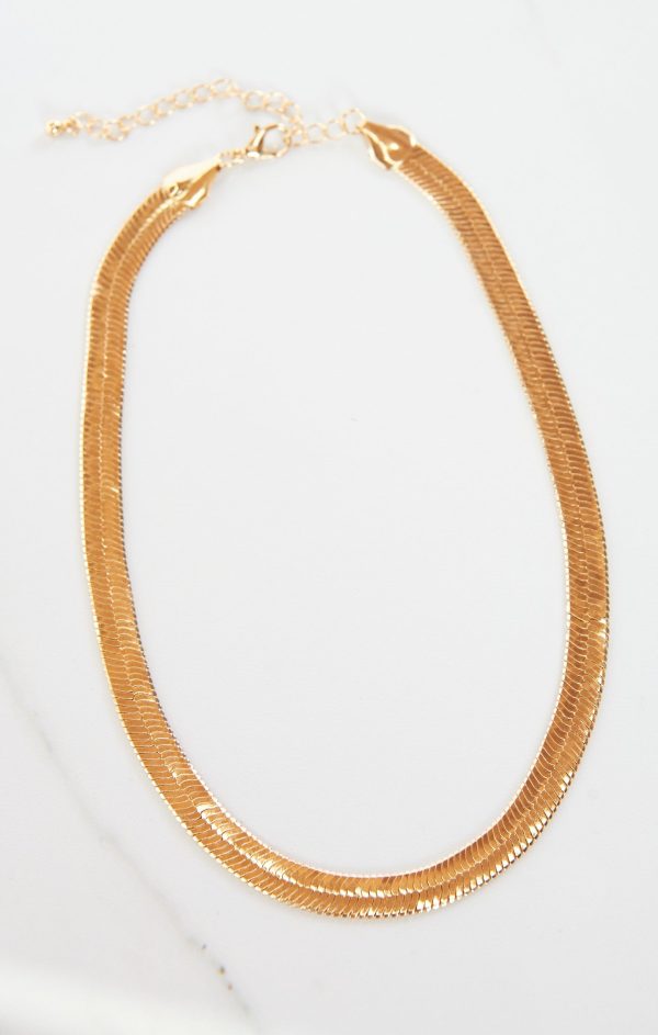 Thick Snake Chain Necklace ~ Gold Online