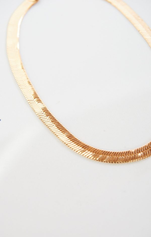 Thick Snake Chain Necklace ~ Gold Online